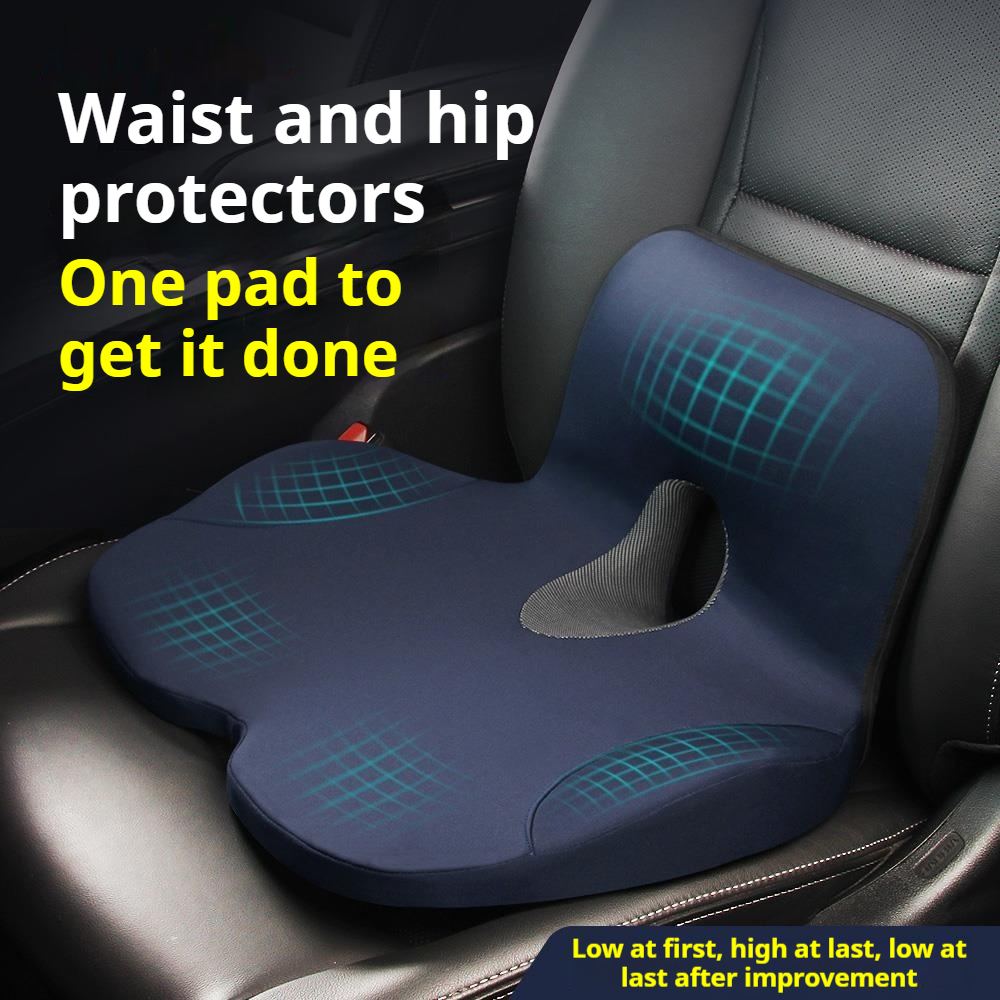 Office Chair Cushion - 車のメイン運転席ブースターシートクッション低反発クッションリリーフチェアオールシーズンに適したブースターユニバーサルコンフォートシート
