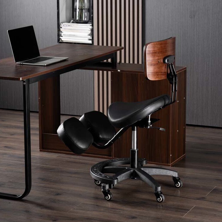 Office Chair - 調整可能な人間工学に基づいたひざまずき椅子 姿勢矯正 ホームオフィス用コンピューターチェア