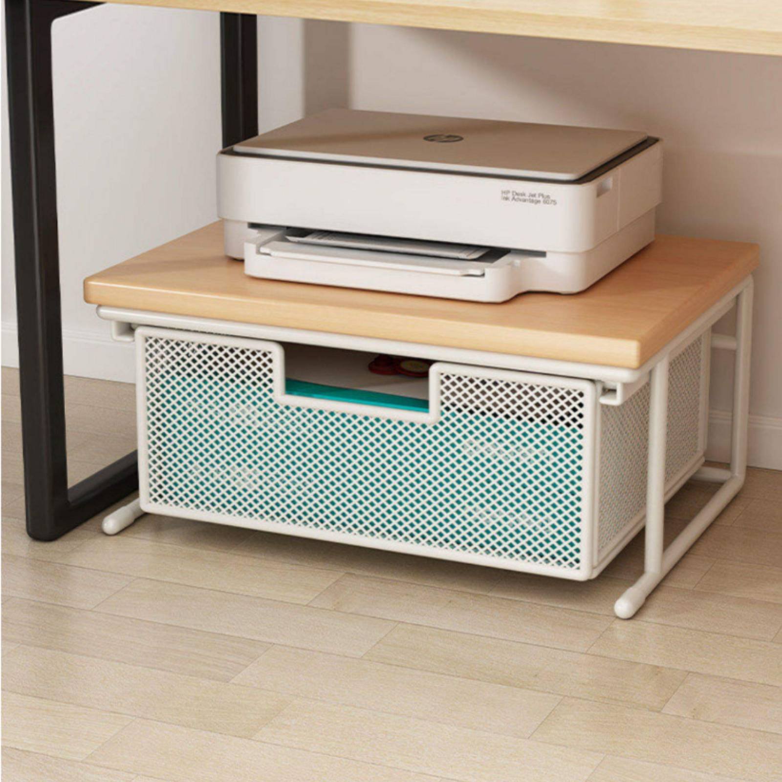 引き出し付きプリンタースタンド 省スペースデスクトッププリン - Printer Stand のレビューと価格
