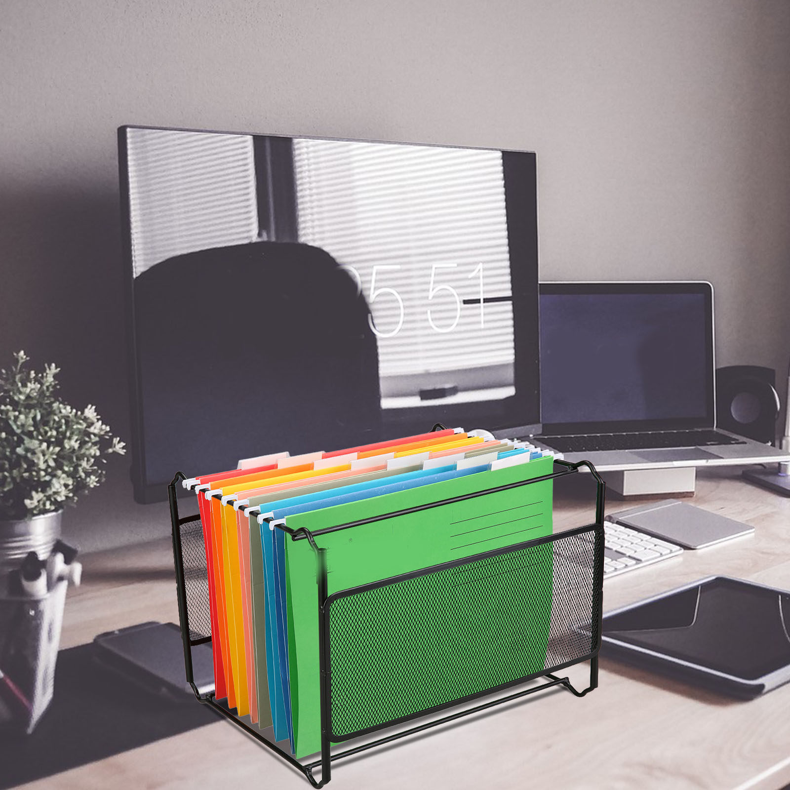 8個入り、ファイルを吊り下げて収納できる、安定した収納オーガ - File Cabinet のレビューと価格