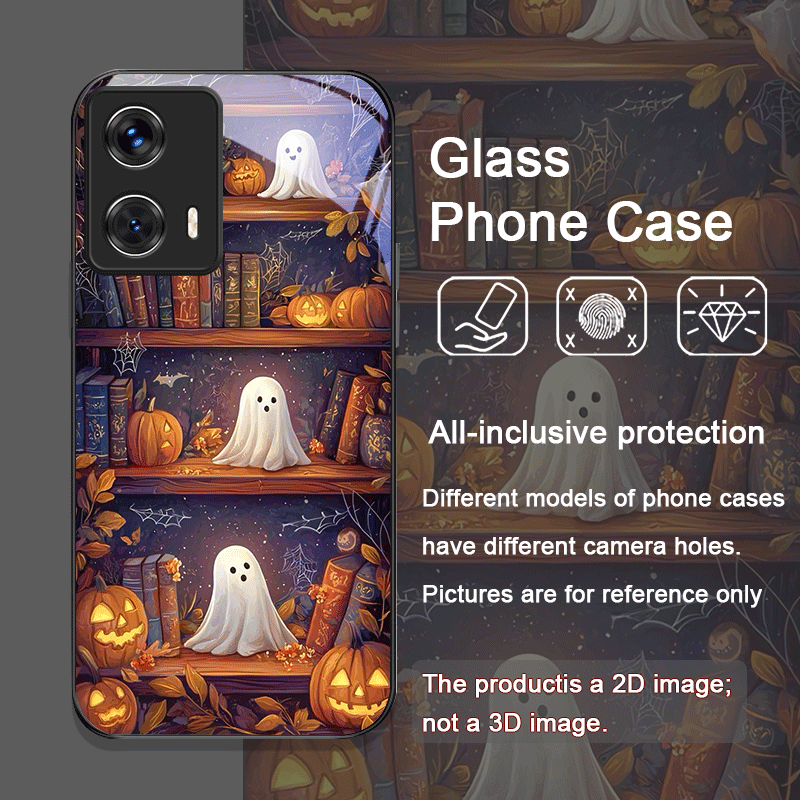 ハロウィン パンプキン ゴースト 本棚 強化ガラス製 スマホ - Bookshelf のレビューと価格