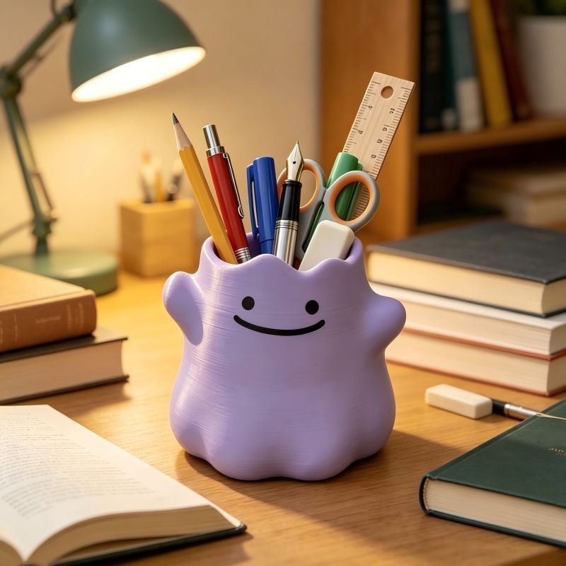 漫画キャラクターペンホルダー クリエイティブ収納オーガナイザ - Desk Organizer のレビューと価格