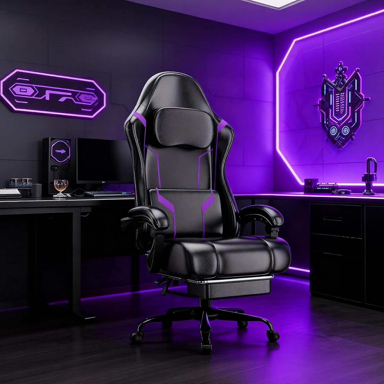 ポケットスプリングクッションとフットレスト付き人間工学に基づ - Office Chair Cushion のレビューと価格