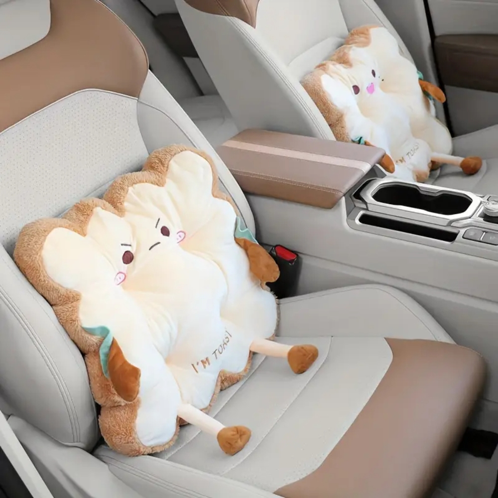 1 PC 車ランバーサポートかわいいトーストクッション尻クッ - Office Chair Cushion のレビューと価格